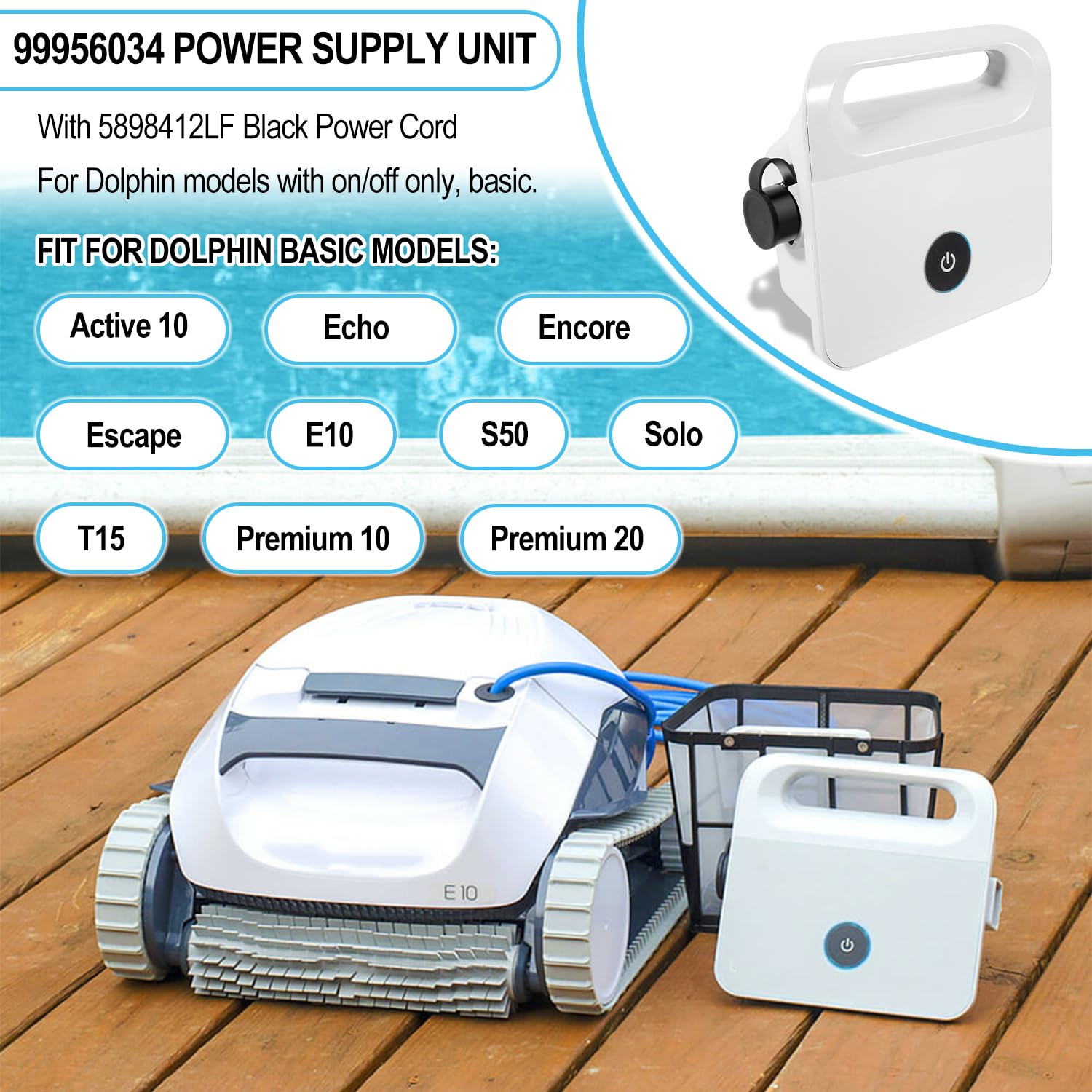 Hihitomorrow molded top handle on power supply for safe carrying and simple installation