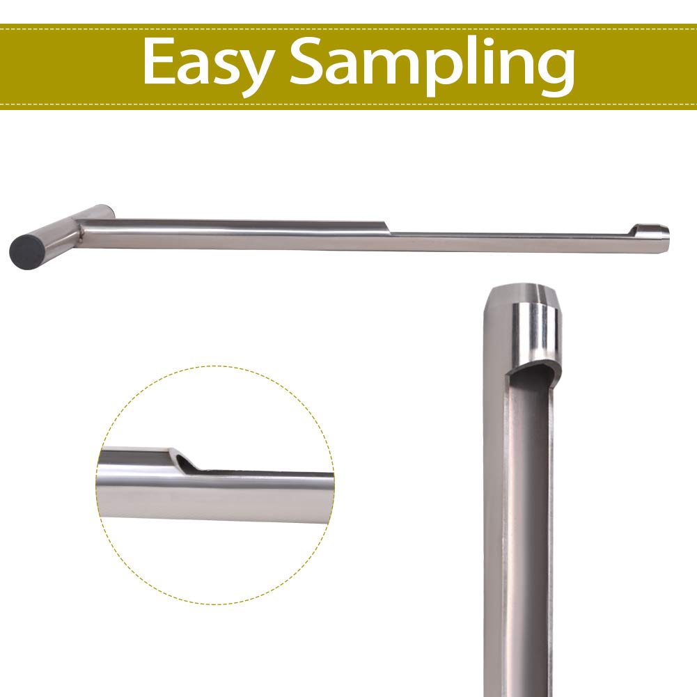 HiHydro depth markings on shaft demonstrating precise sampling intervals for repeatable cores