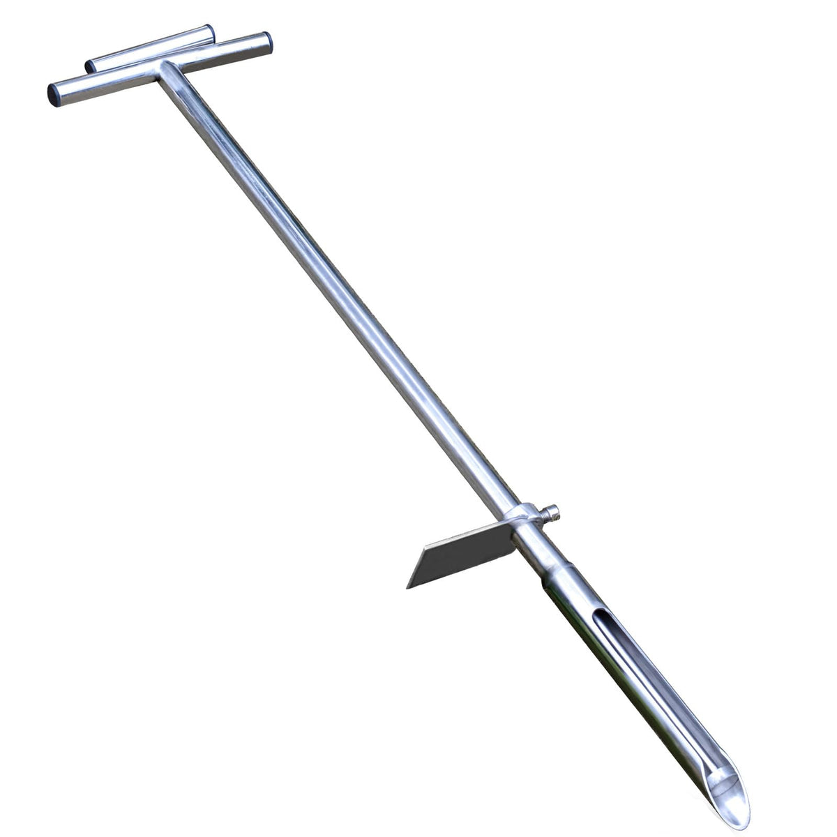 HiHydro probe front view showing stainless-steel shaft for durable sampling