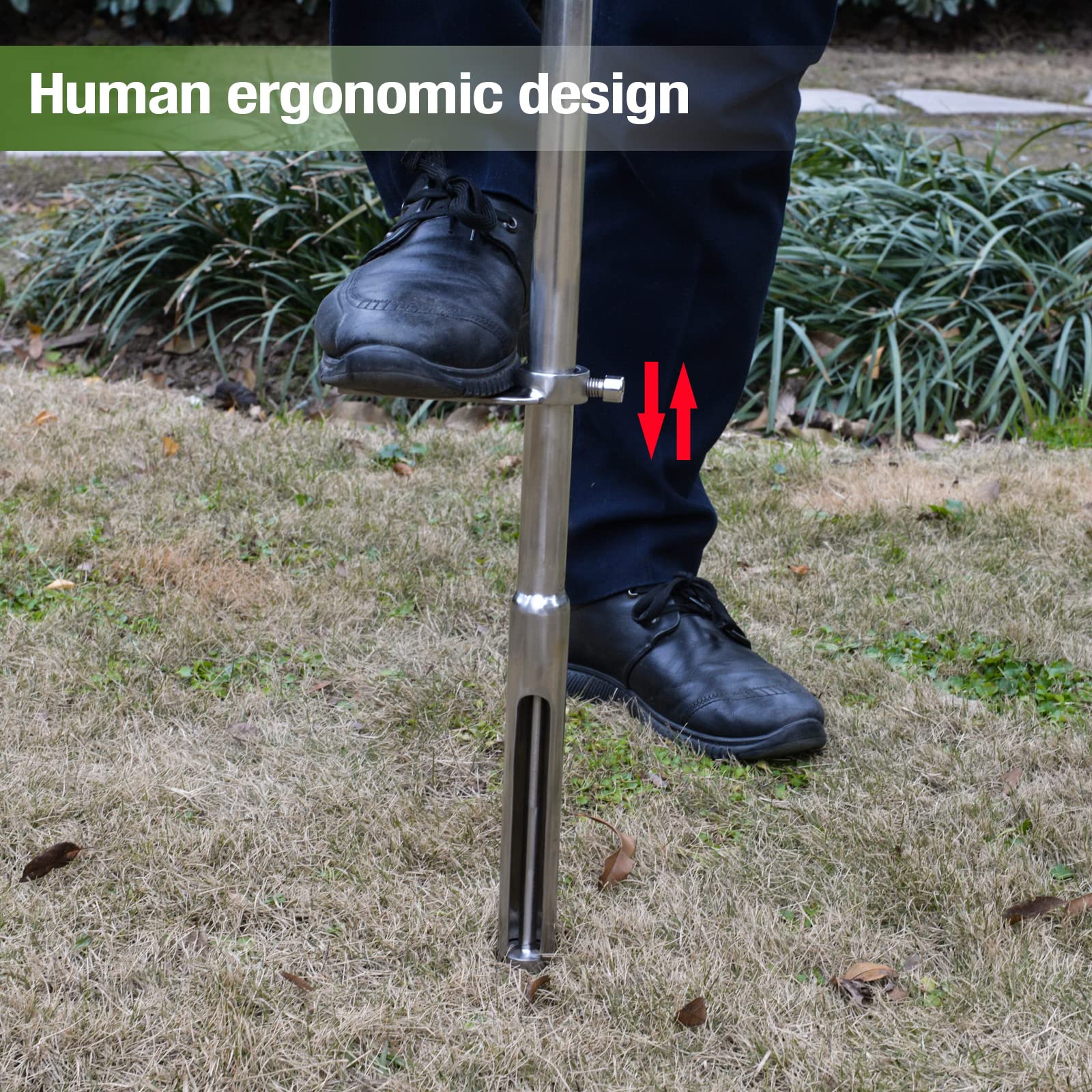 HiHydro probe in use in a garden collecting a representative root-zone sample