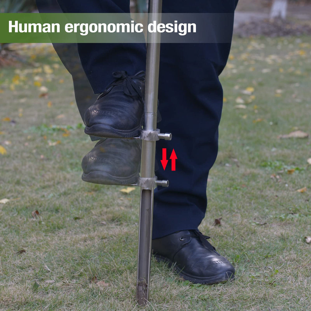 HiHydro probe beside ruler showing 36 inch scale for depth reach benefit