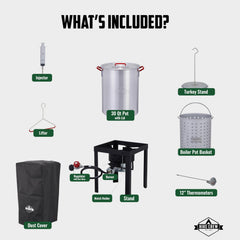 Hike Crew burner and welded steel stand showing stable elevated cooking