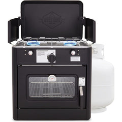 Hike Crew front view packed showing compact portability and durable finish