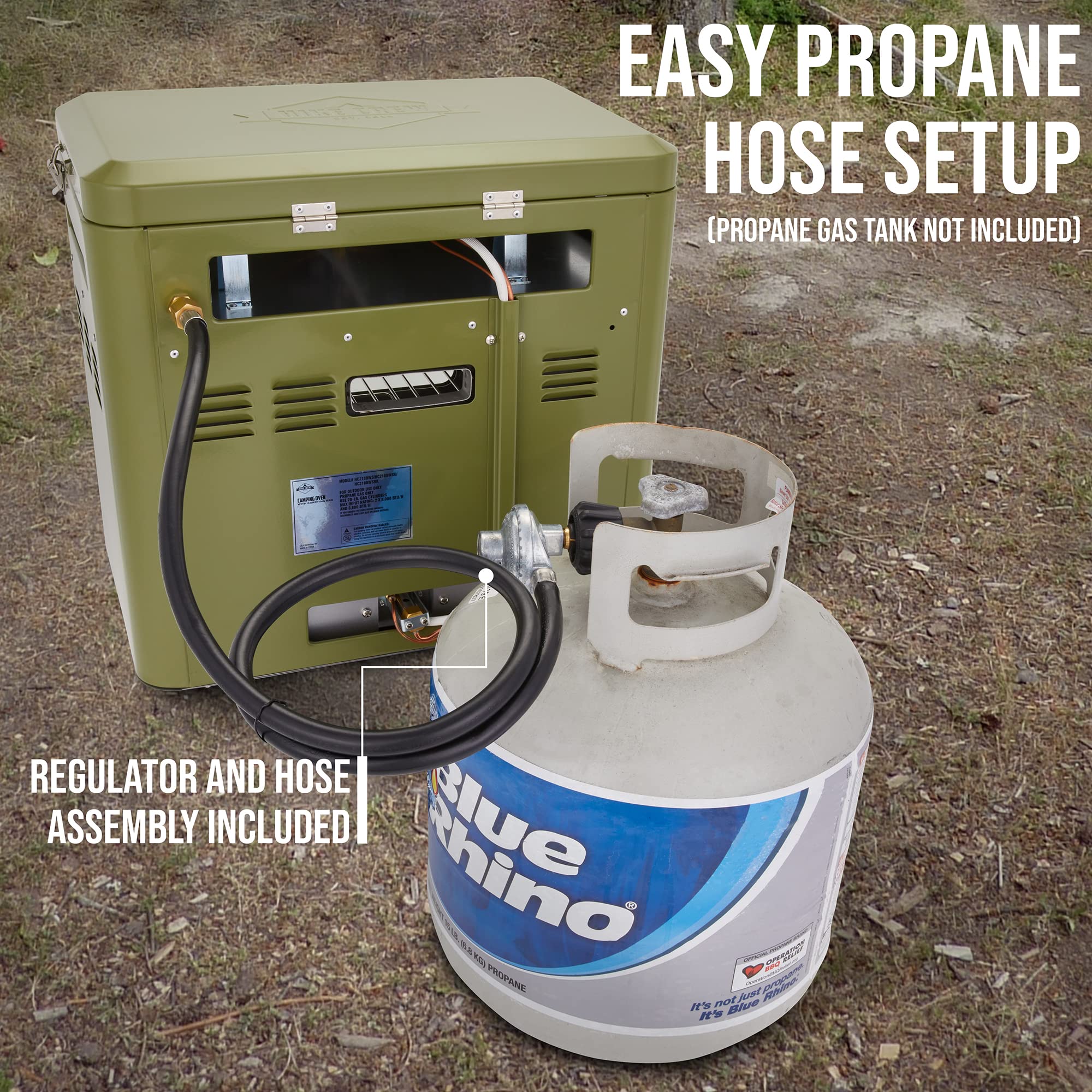 Hike Crew set up at campsite, versatile outdoor kitchen solution