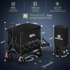 HIKEMOON extended tailgate loaded with long items for secure transport