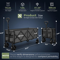 HIKEMOON adjustable handle extended offering comfortable pulling height