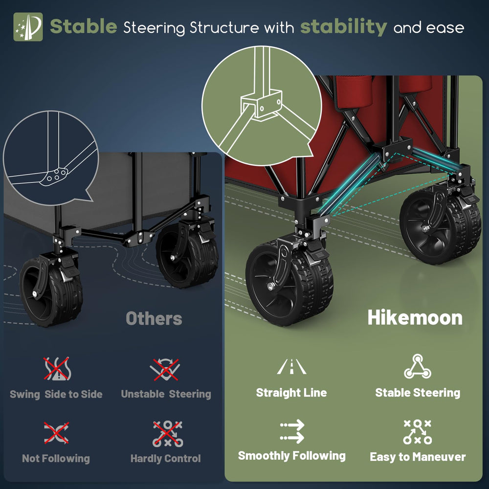 HIKEMOON side pocket and cup holders keeping items organized and accessible