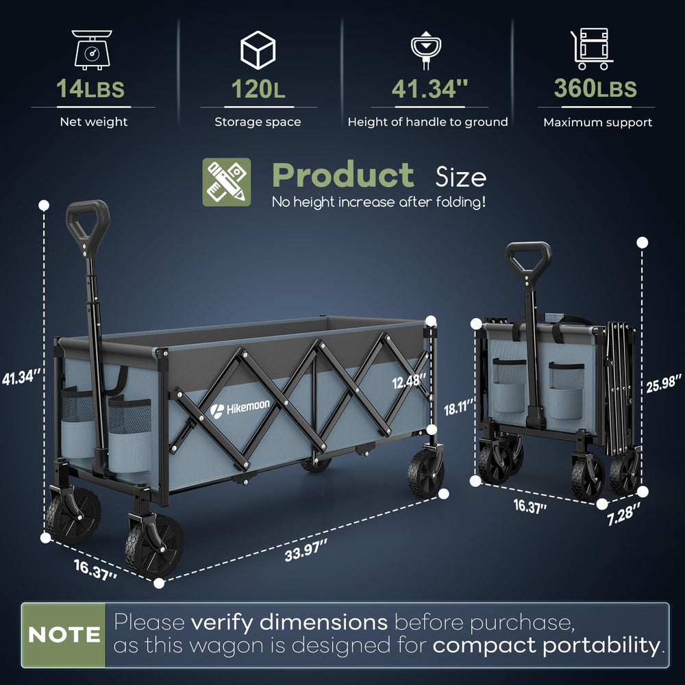 HIKEMOON folded compact for trunk storage and space saving