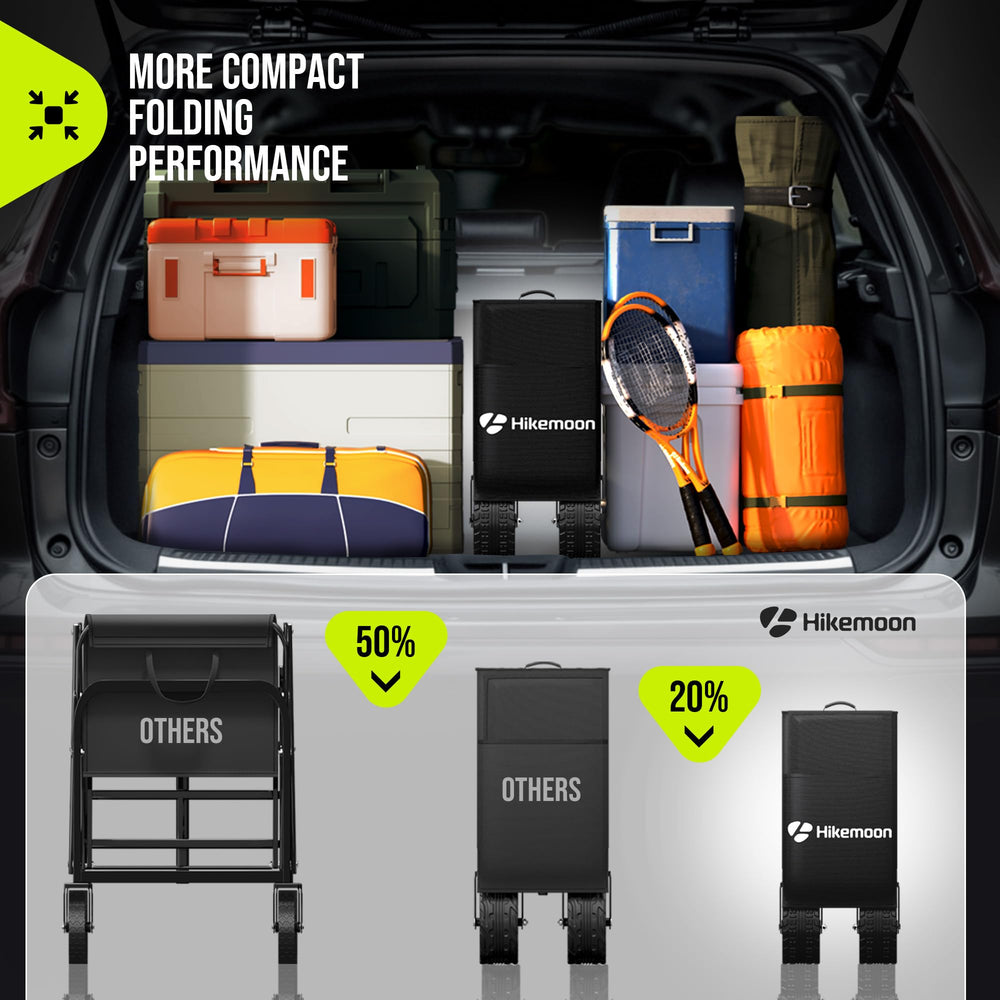 HIKEMOON side pocket and cup holders highlighting organized storage benefit