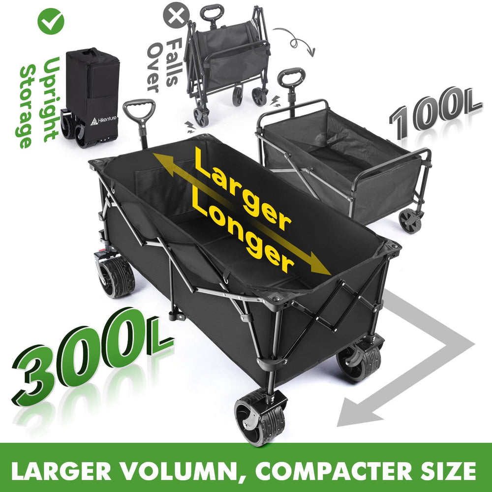 Hikenture wagon folded storage compact for trunks and closets benefit saves space