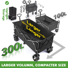 Hikenture wagon folded storage compact for trunks and closets benefit saves space