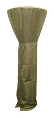 Hiland front view of tan 87-inch patio heater cover showing full protection benefit