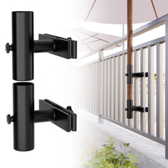 HILLMASTER front view of umbrella holder showing secure mounting and compact design