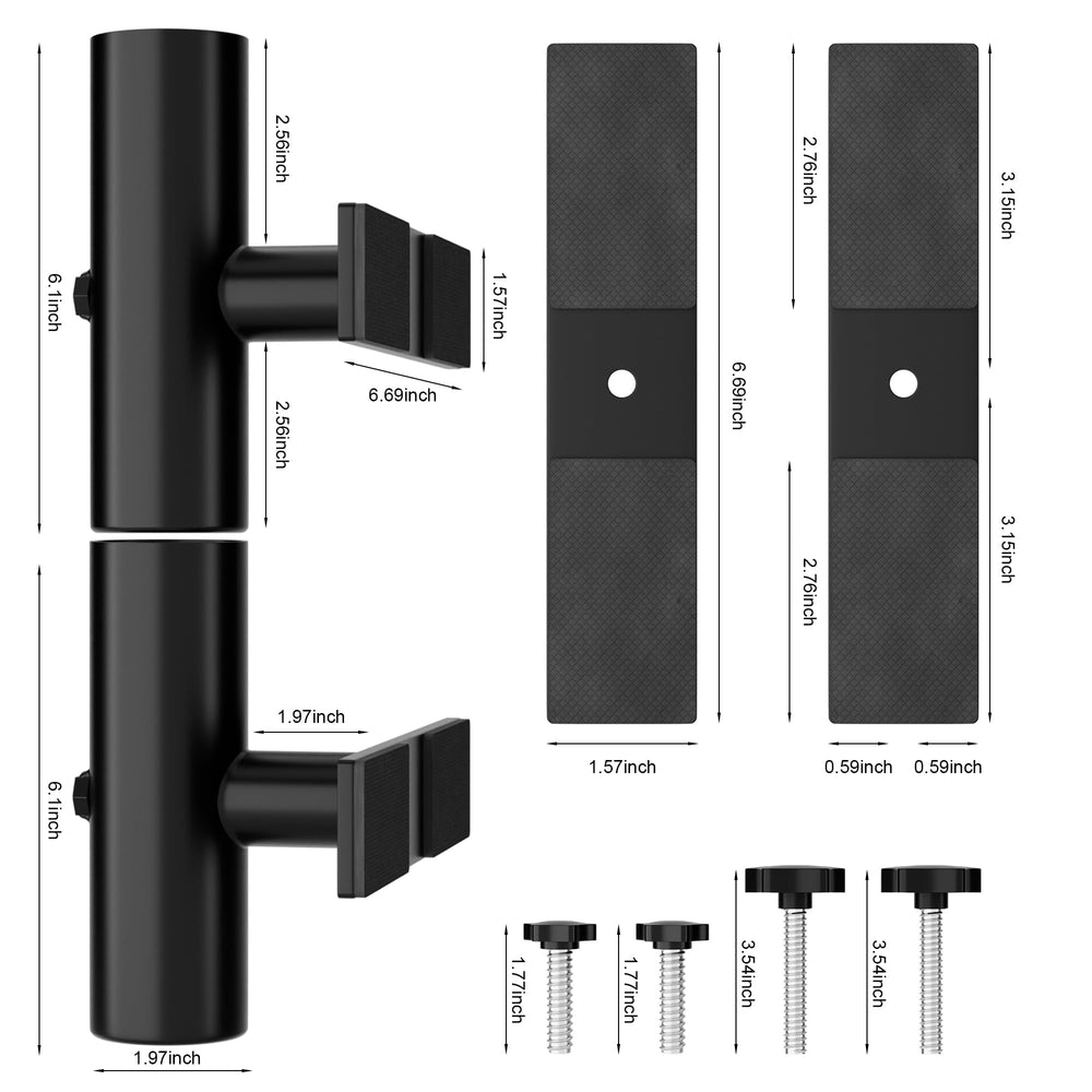 HILLMASTER clamp attached to table edge keeping patio floor space clear