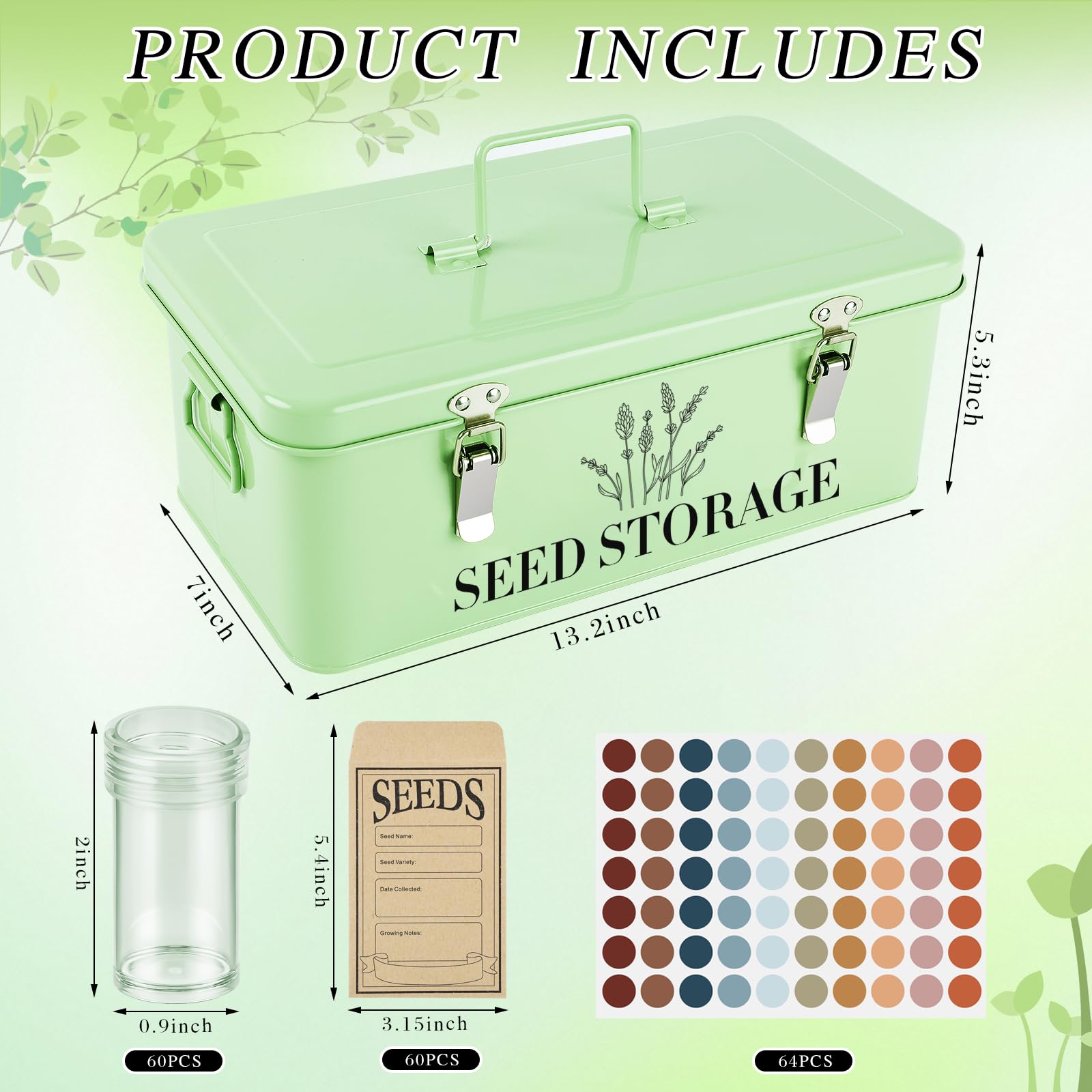Himake box open with seed packets visible for easy access and quick retrieval benefit