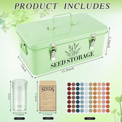 Himake box open with seed packets visible for easy access and quick retrieval benefit