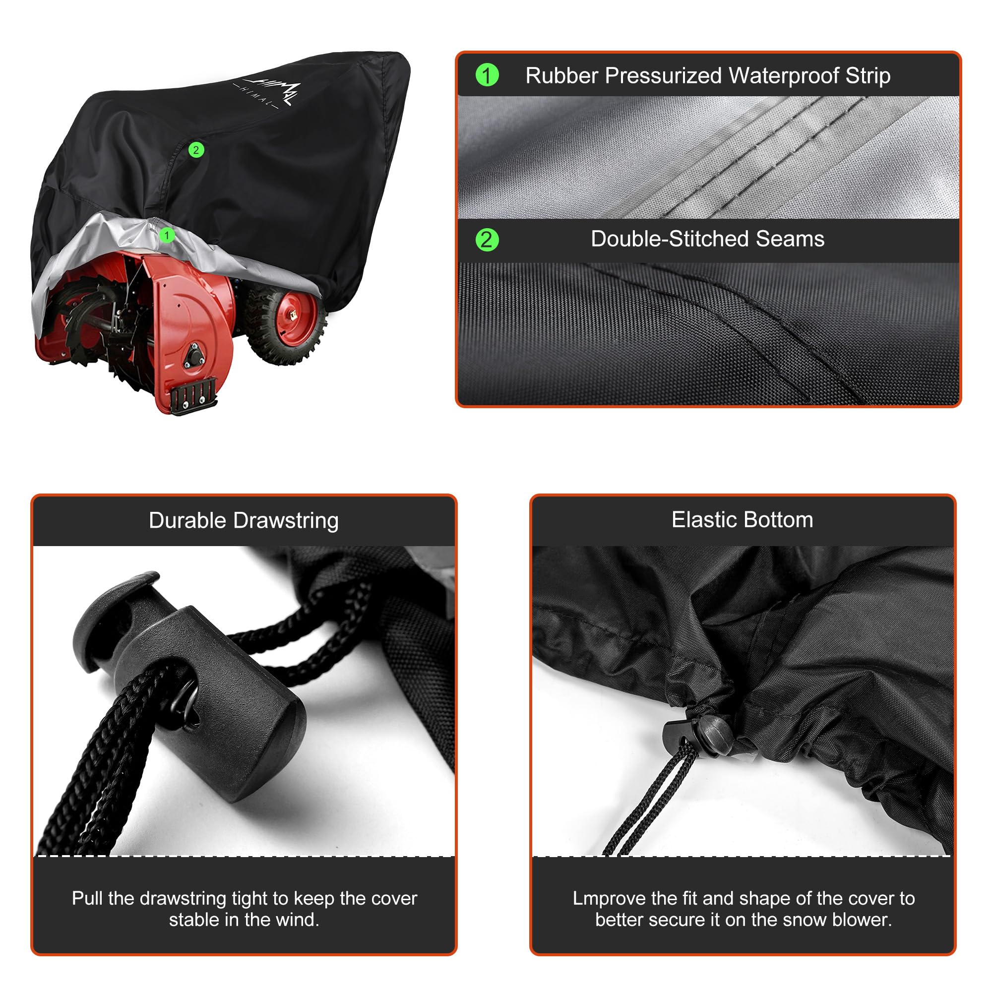 Himal Outdoors reinforced seam detail prevents tearing and wear