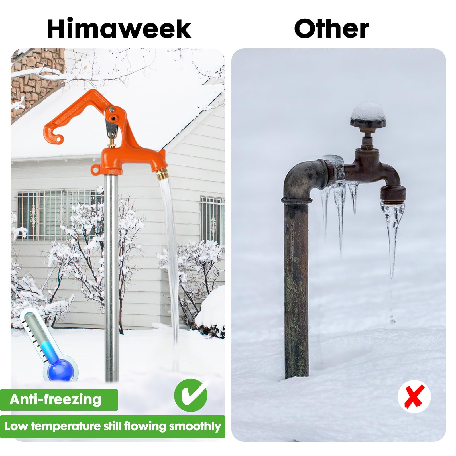 Himaweek brass valve detail showing corrosion resistance for longer service life