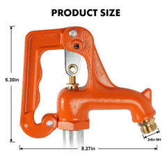 Himaweek close-up of cast iron body highlighting weatherproof construction benefit