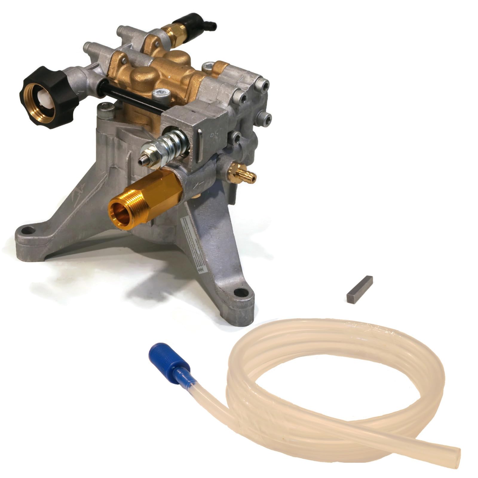 Himore pump front view showing complete assembly and easy replacement benefit