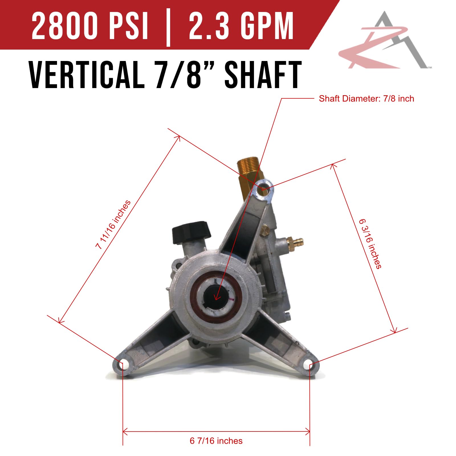 Himore pump mounted on engine demonstrating correct fitment advantage