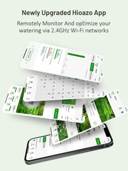 HiOazo app dashboard on a phone showing schedule control and benefits
