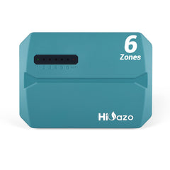 HiOazo front panel view showing compact six-zone controller and easy access