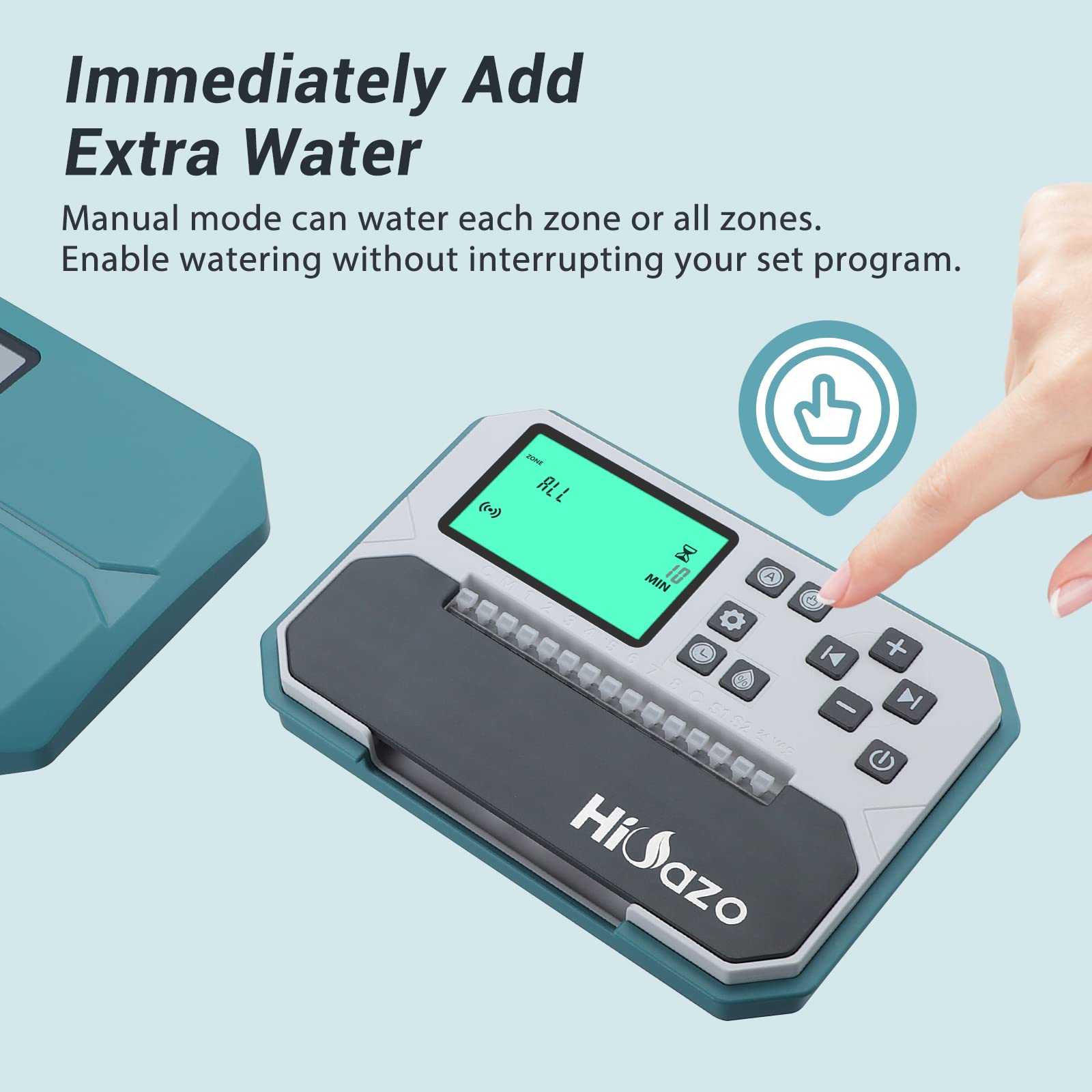 HiOazo indoor wall-mounted controller installed for protected operation