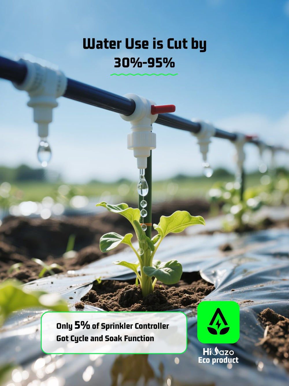 HiOazo zone testing in action with sprinkler activating to verify correct zone and save time