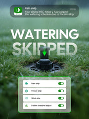 HiOazo controlling a zone valve in garden to conserve water efficiently