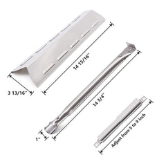Hiorucet burner tube end detail showing clean ports for reliable flame performance