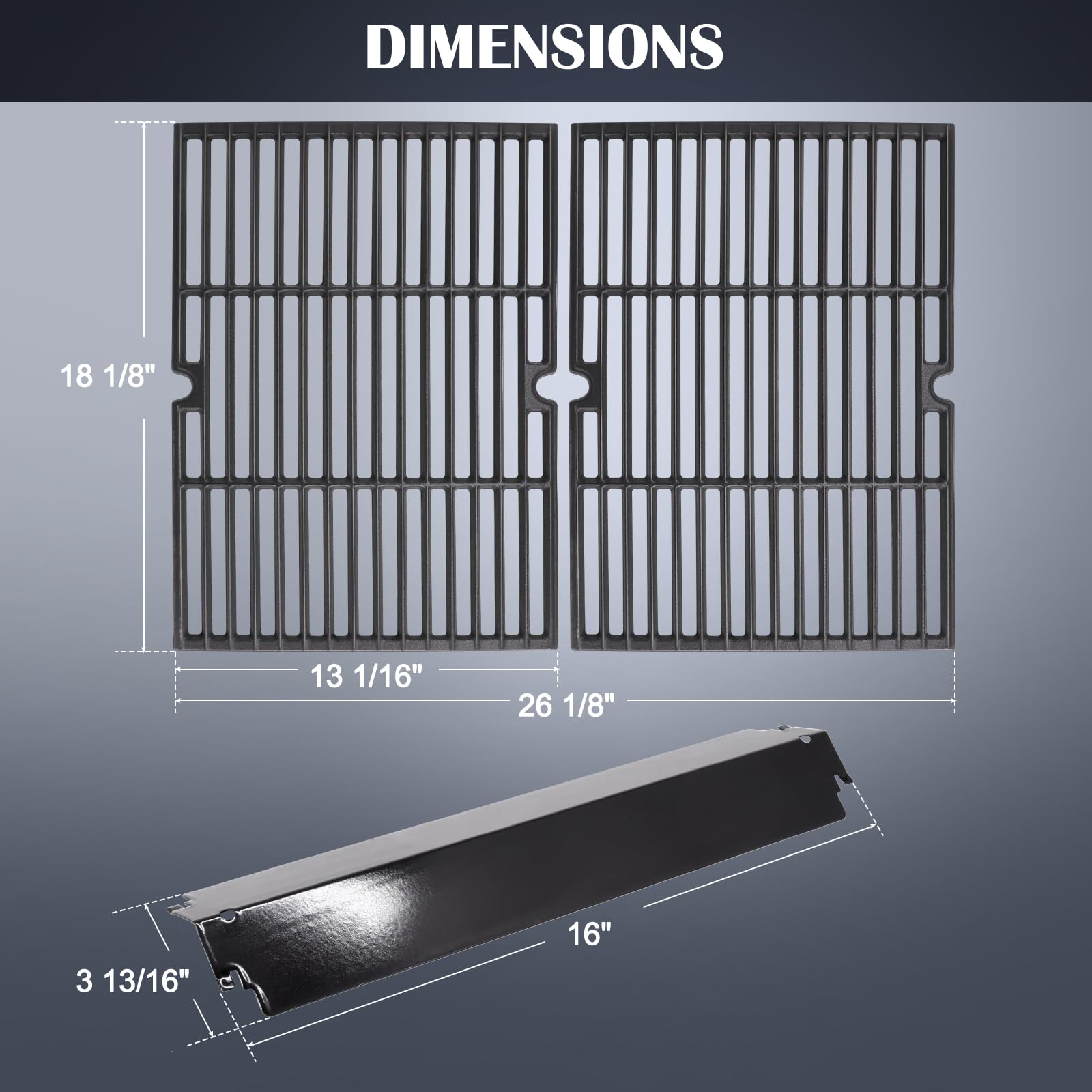 Hiorucet porcelain steel heat shield close-up resisting rust and corrosion