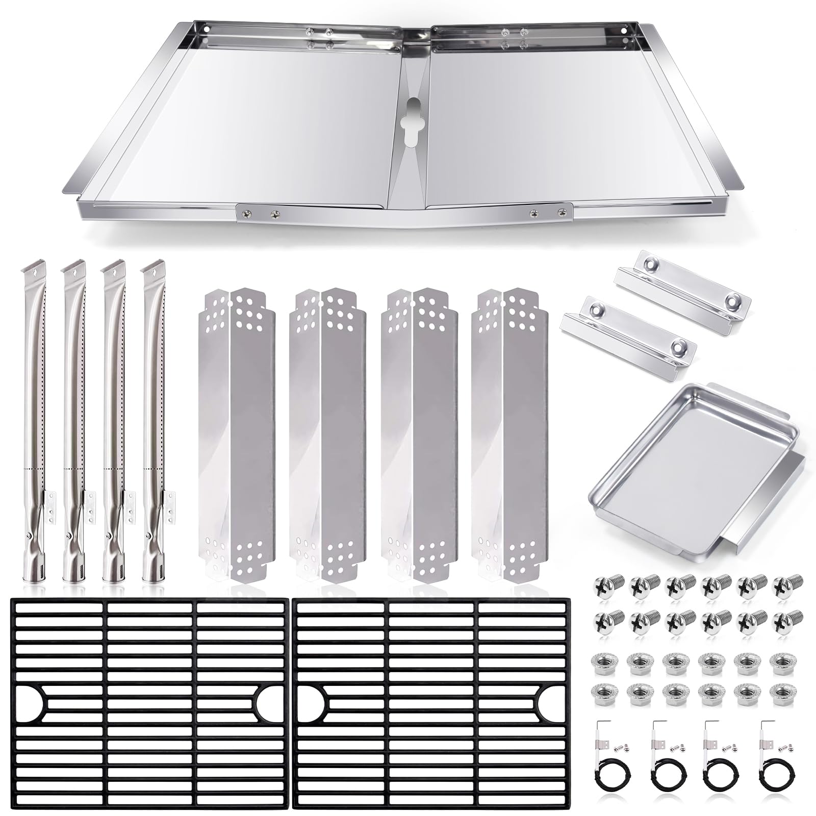 Hiorucet full kit layout showing all replacement parts and hardware for convenience