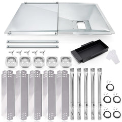 Hiorucet grease tray front view showing adjustable length and durable steel benefit