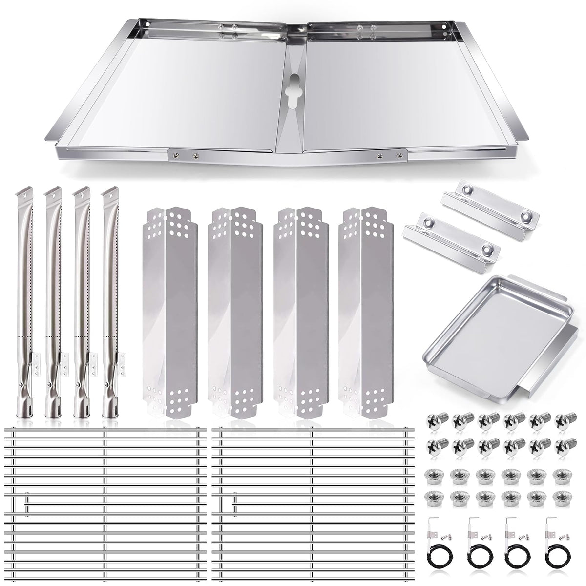 Hiorucet full replacement kit laid out showing complete parts, restoring grill performance