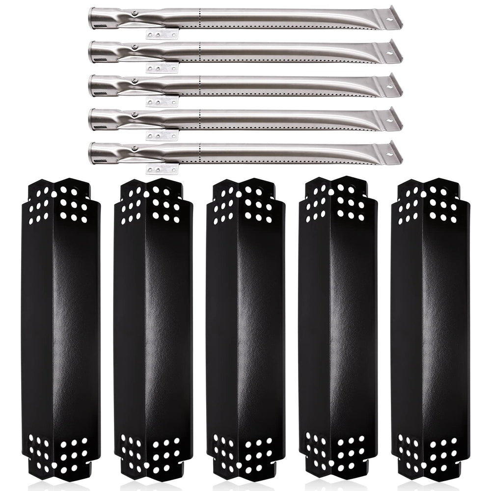 Hiorucet front package showing five heat plates and five burner tubes, clear replacement kit benefit