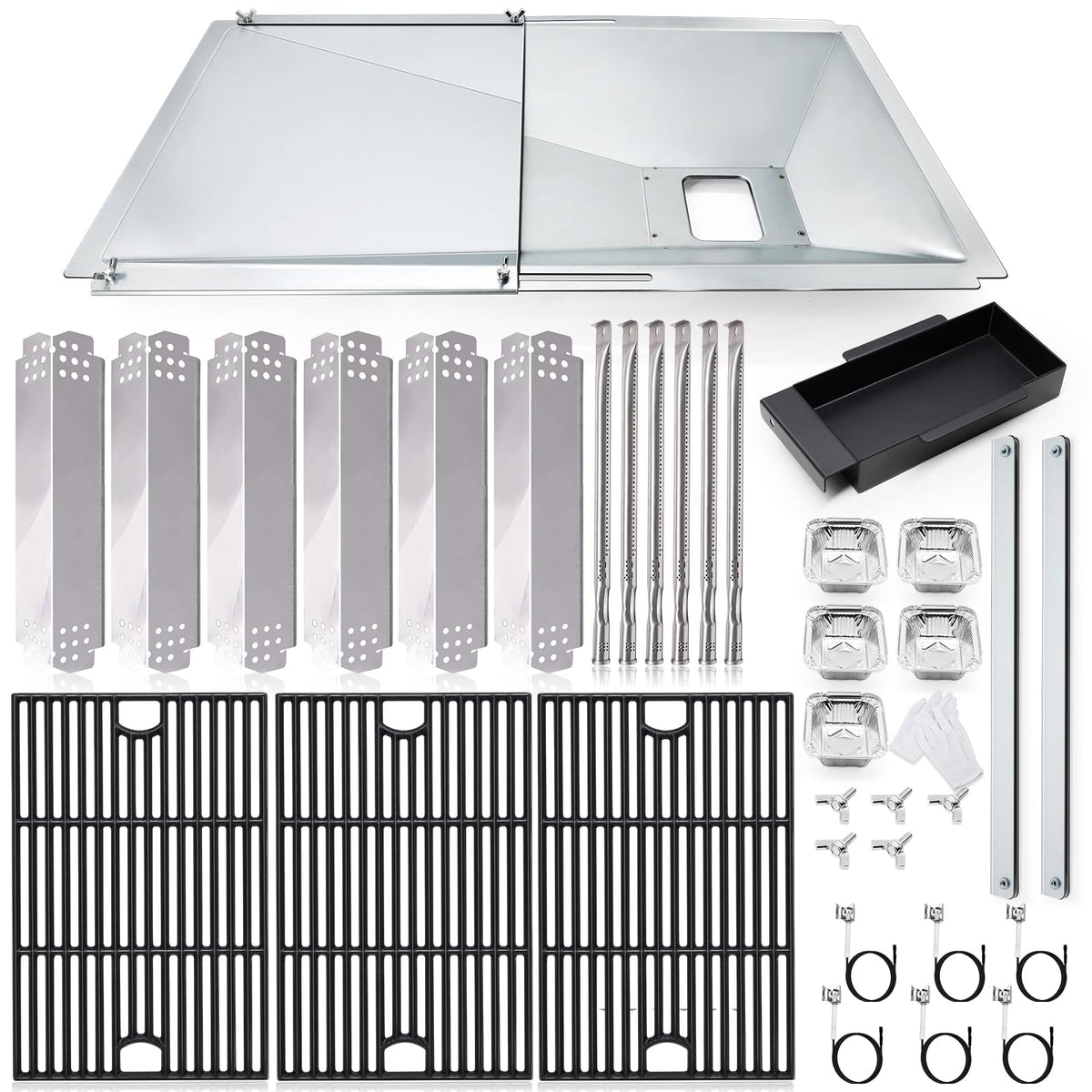 Hiorucet front view of full replacement kit showing organized components and convenience