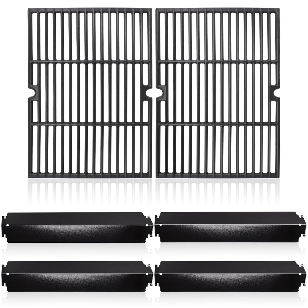 Hiorucet front view of replacement grates and shields, clear fit and durability