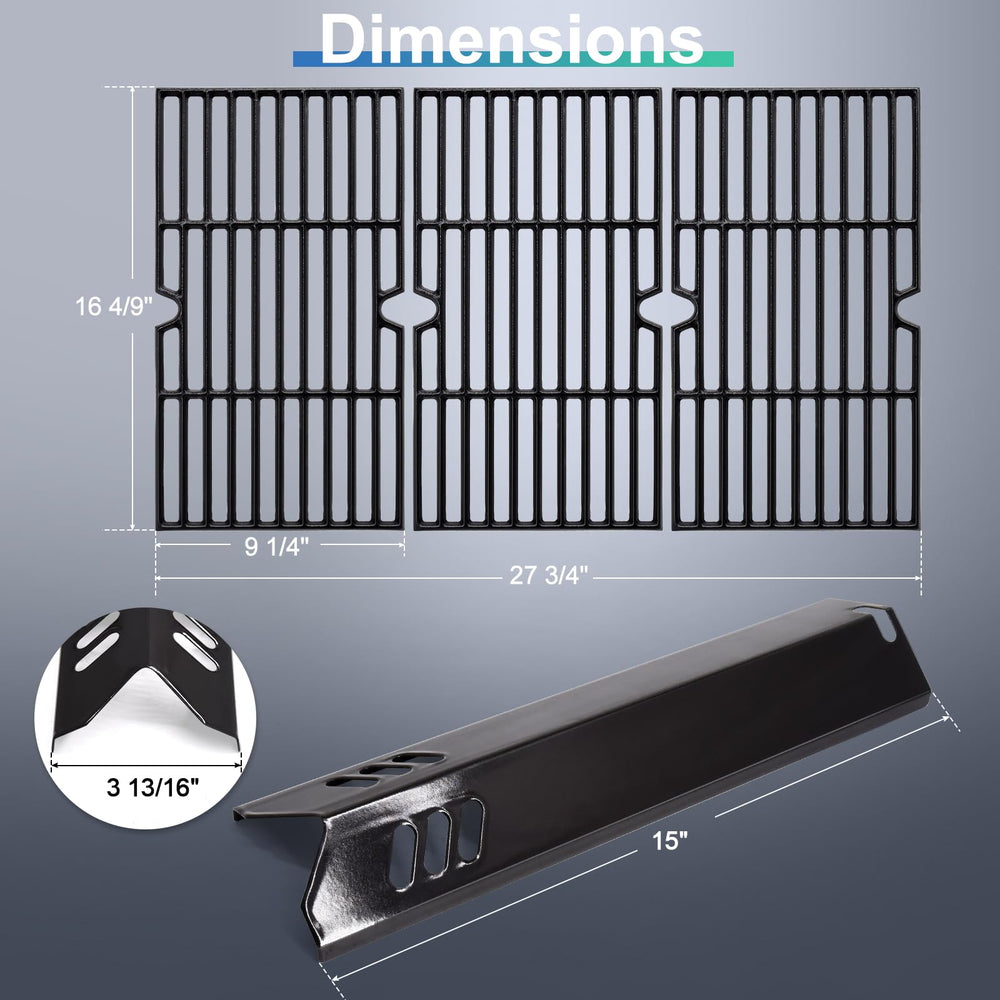 Hiorucet grate close-up highlighting matte cast iron texture for long-lasting durability