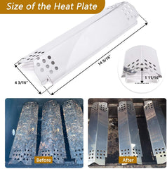 Hiorucet heat plate detail highlighting even heat deflection and rustproof finish