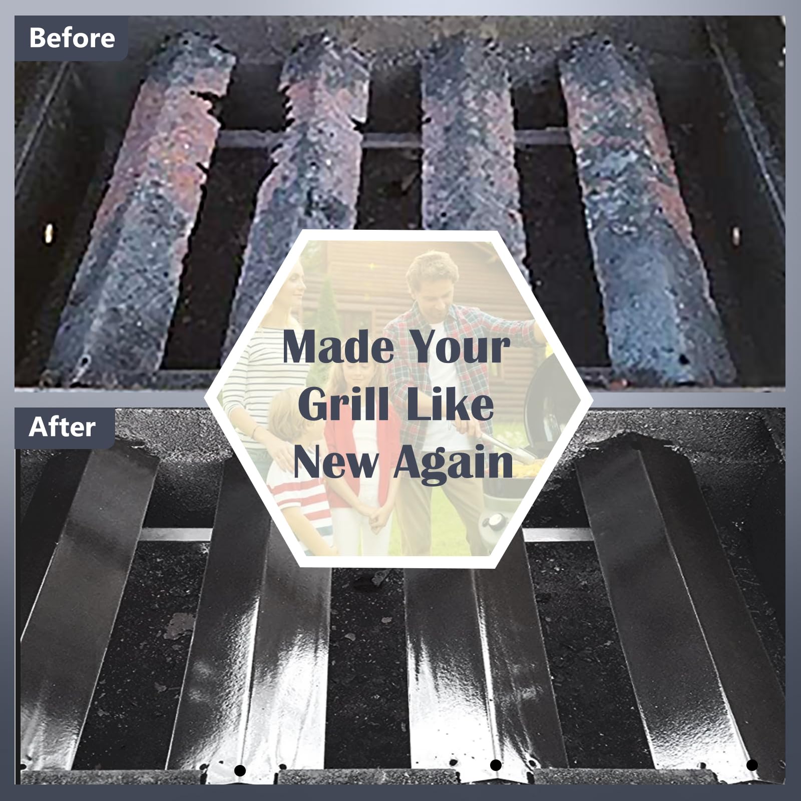 Hiorucet grate beside ruler showing dimensions for accurate fit verification