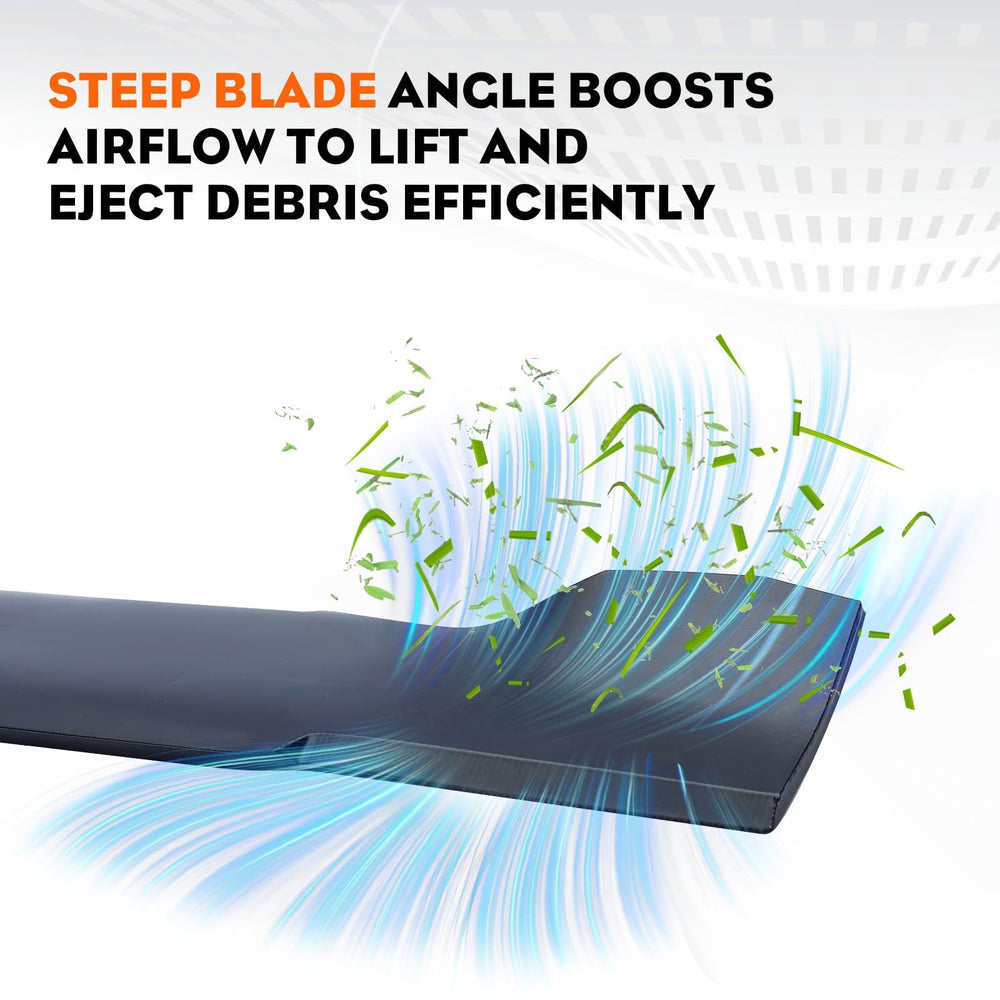 Hipa blades with spec labels showing dimensions for confident compatibility checks