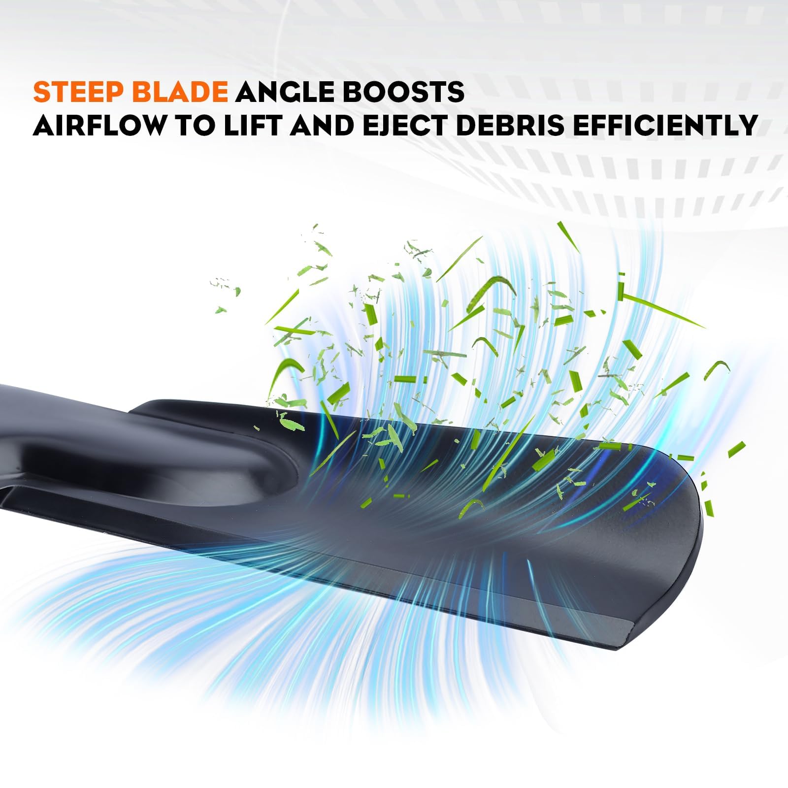 Hipa blade thickness shown on scale for durable strength