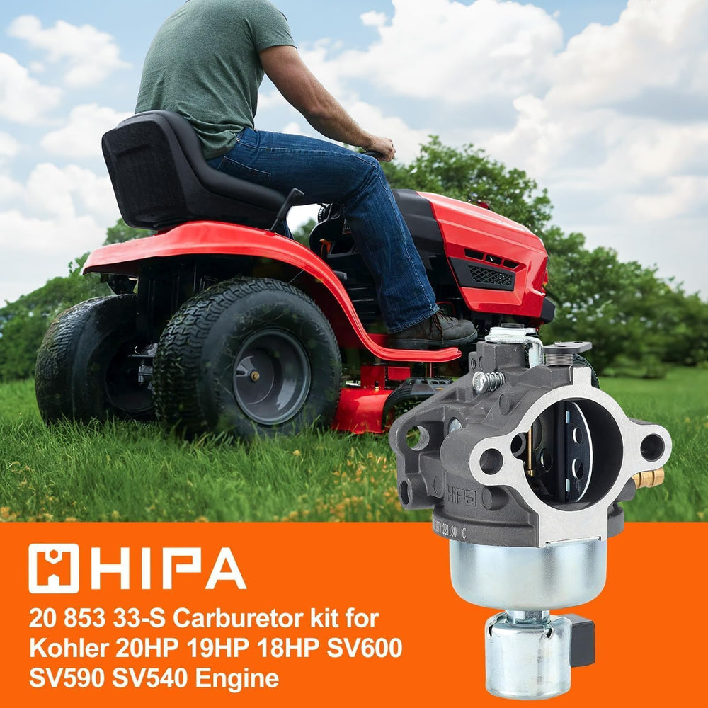 Close-up of Hipa carburetor float bowl showing corrosion-resistant finish