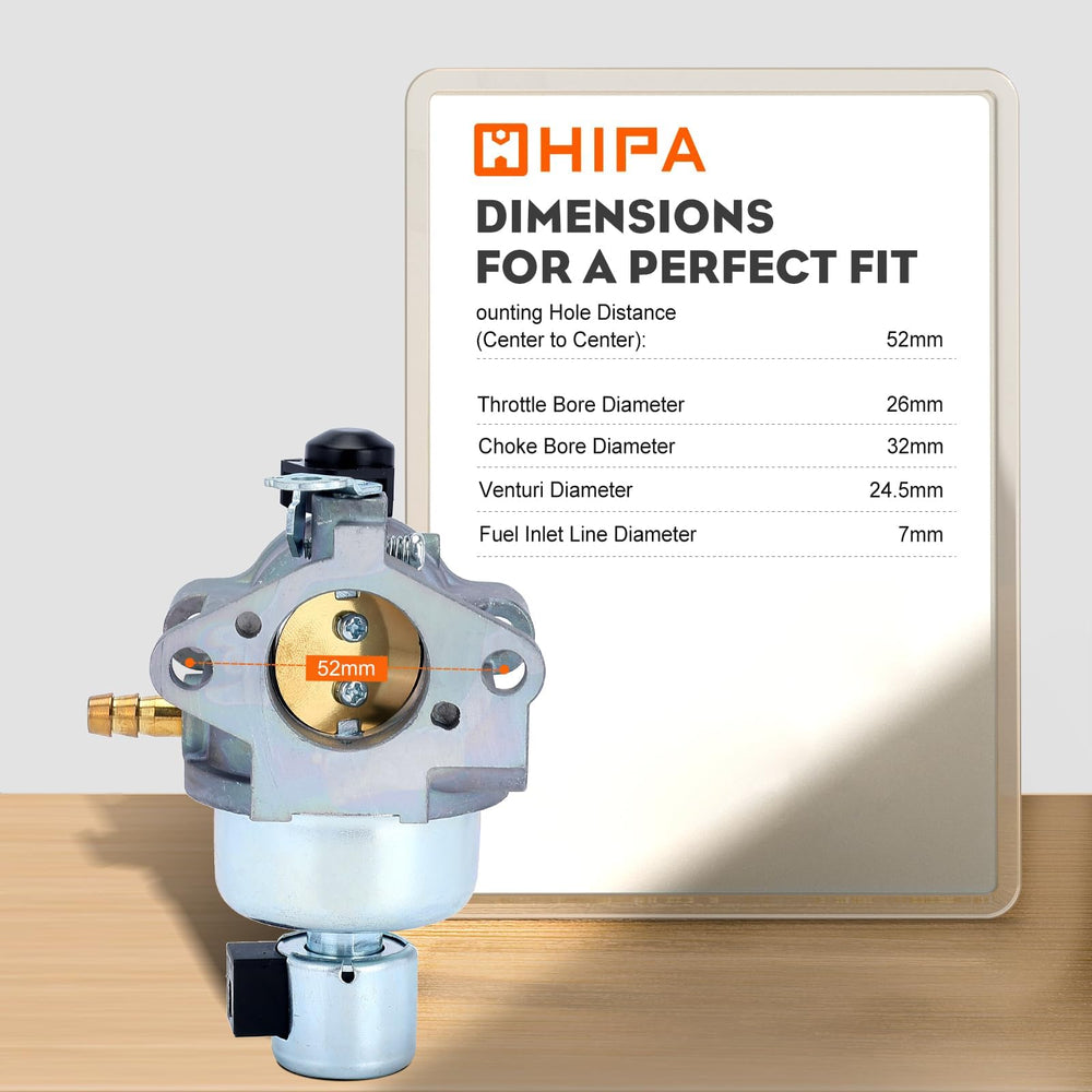Hipa carburetor installed on engine demonstrating straightforward replacement