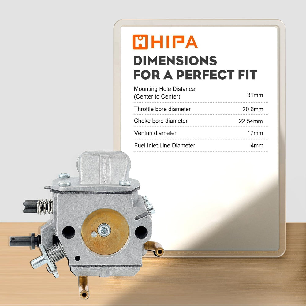 Hipa carburetor fitted to a STHIL saw demonstrating easy installation
