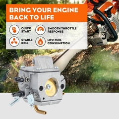 Hipa complete kit laid out with filters and spark plug for one-stop repair
