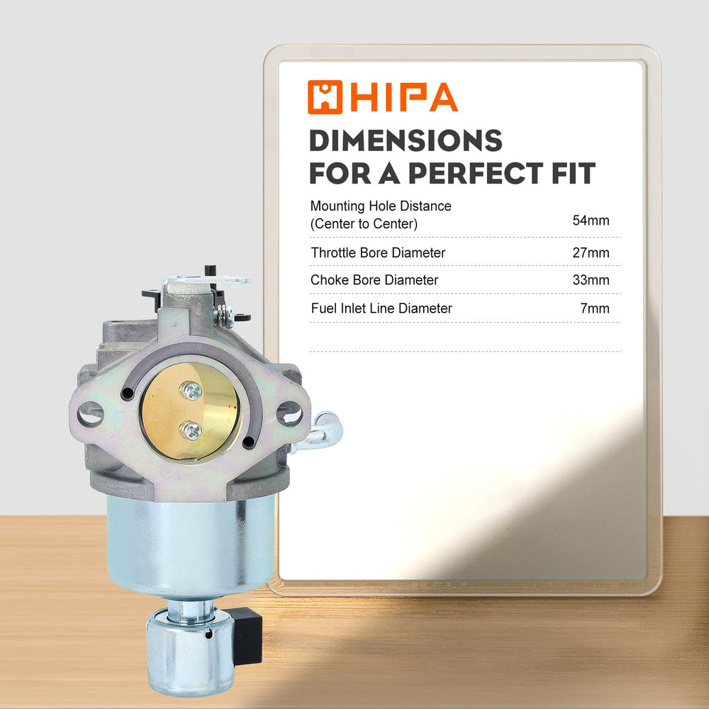 Hipa carburetor mounted on engine demonstrating restored operation and fit