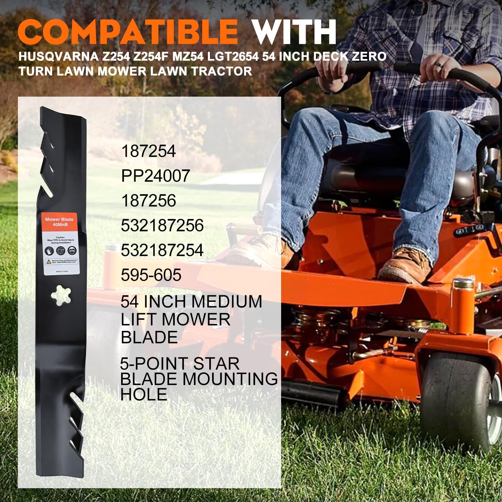 Hipa close-up of toothed cutting edge highlighting improved mulching
