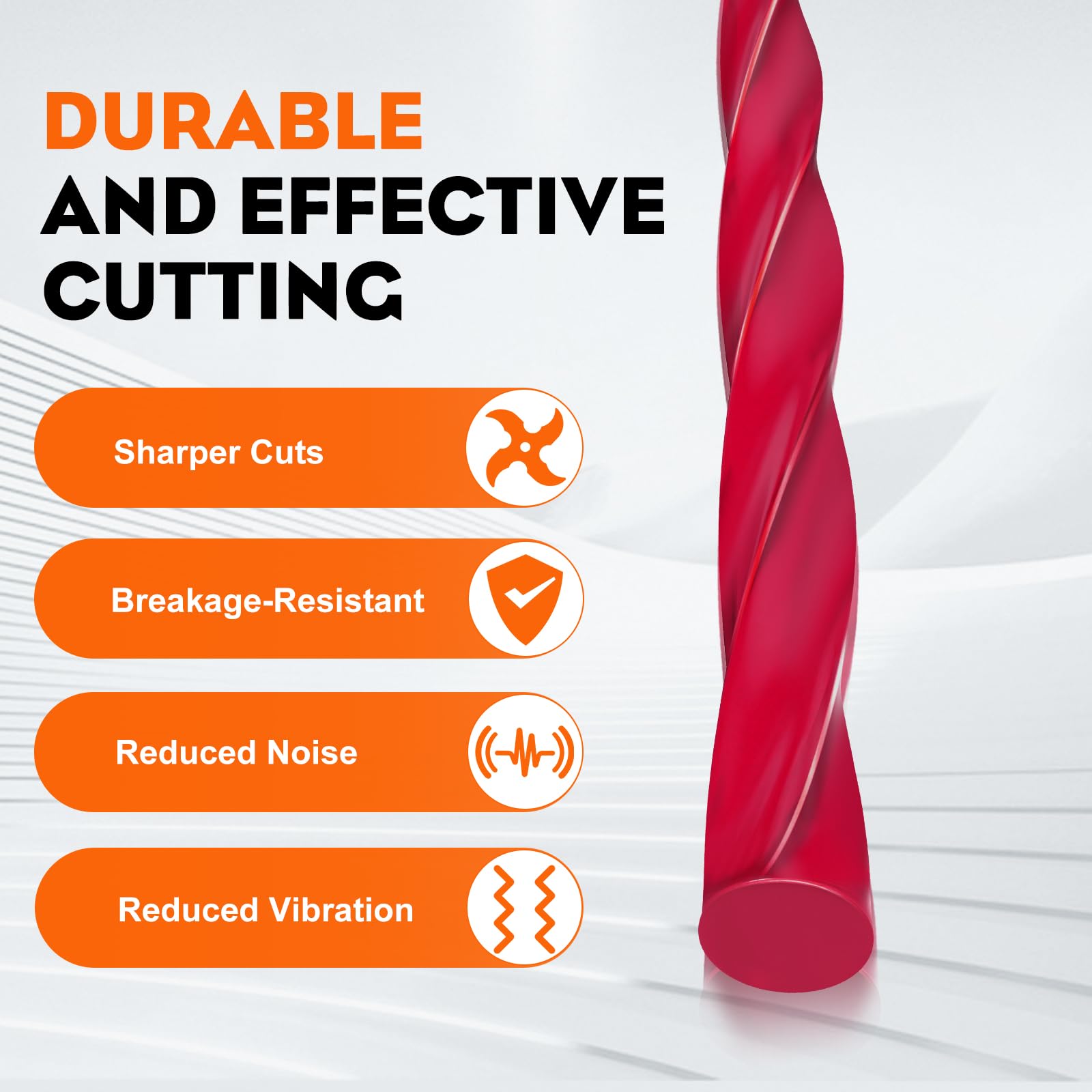 Close-up of Hipa twisted trimmer line profile highlighting quieter, low-drag cut